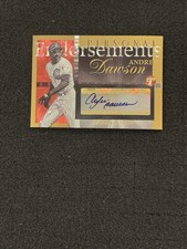 2005 Topps Pristine #PEA-AD Andre Dawson Personal Endorsements Gold Auto /25 HOF