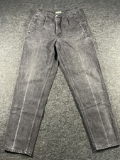 Vintage Guess Jeans Mens 34 Black Denim Pants USA Made 90s Y2K Relaxed Fit