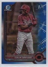 2022 Bowman Chrome Prospects Blue Refractor 63/150 Yerlin Confidan #BCP-187 0tk7