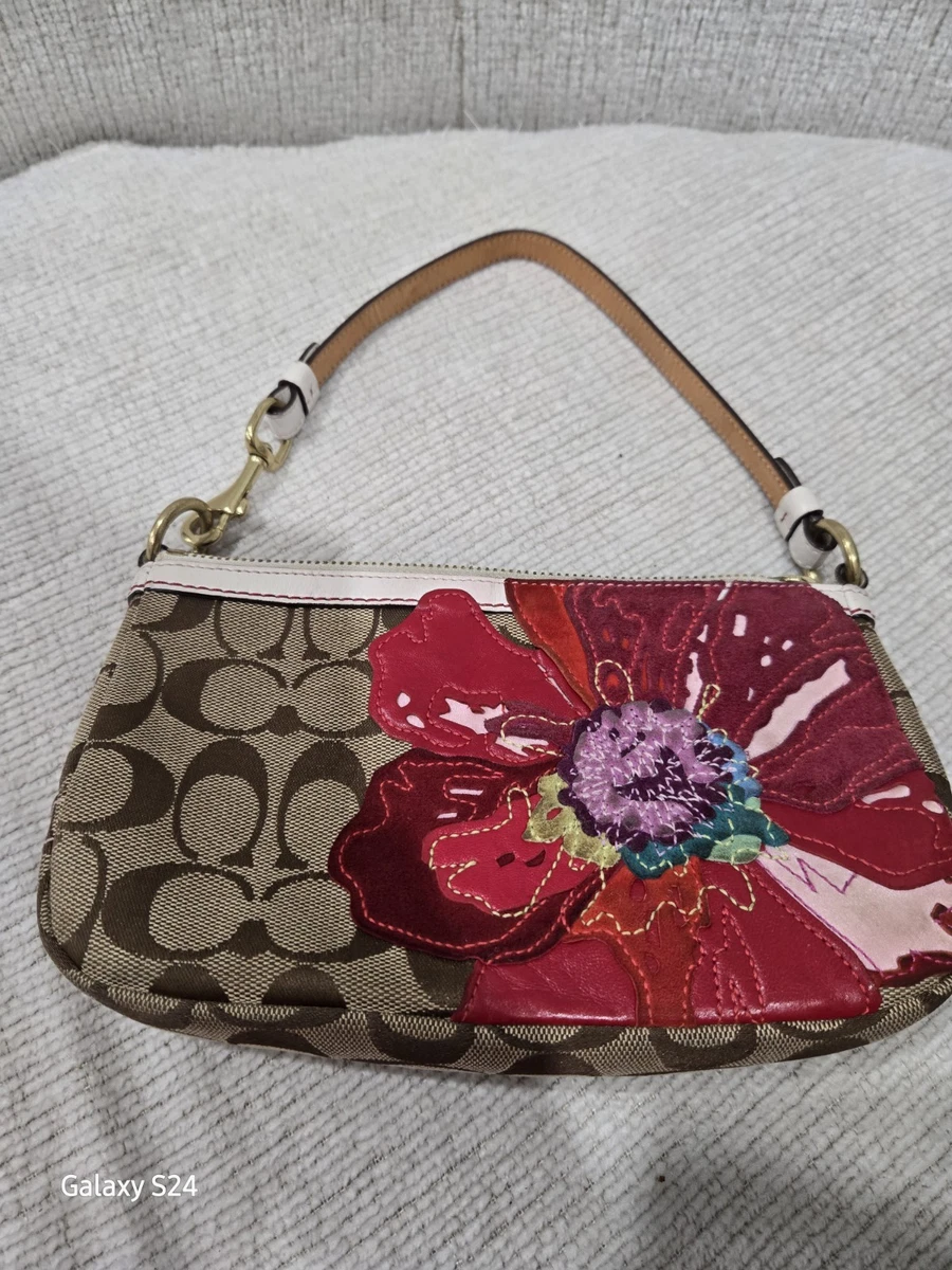 Coach Poppy Floral Suede Exterior Bags & Handbags for Women for
