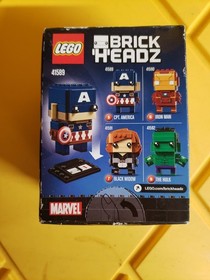 LEGO BRICKHEADZ 41589 CAPTAIN AMERICA #5 MARVEL SUPER HEROES. NEW DAMAGED BOX.