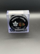Toronto Maple Leafs Vs Chicago Blackhawks Used Warm Up Puck October 16, 2023