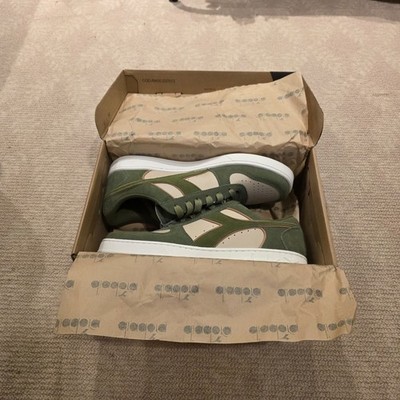 Diadora Basket Low Green Brown Men's Size 9.5 New Classic