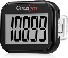 3D Pedometer for Walking, Simple Step Counter for Walking with Removable Clip an