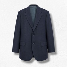 Vintage 70s Sears Comfort Fourpiece Navy Blazer Sport Coat Mens 40R Tailored