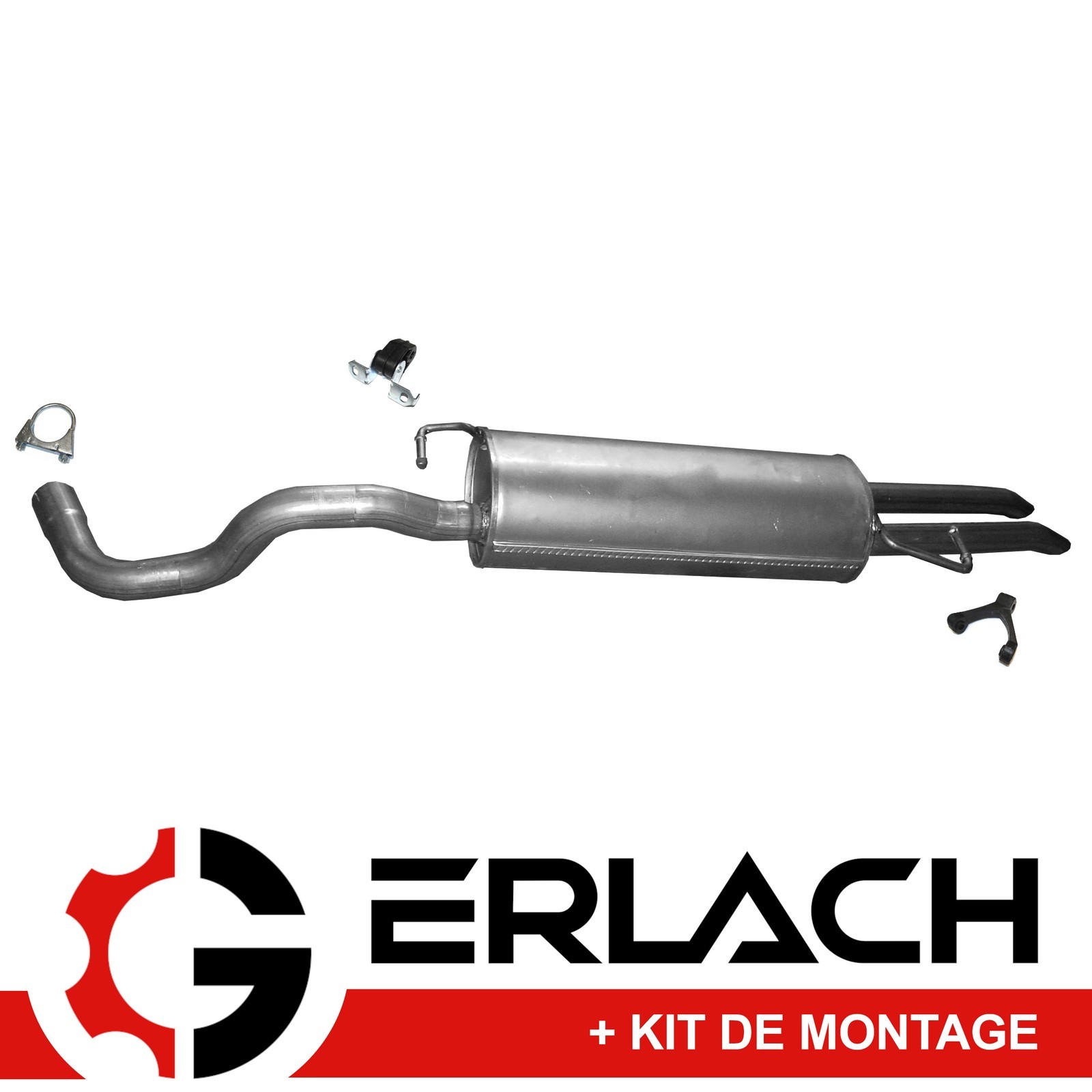 Silencieux arrière pour Seat Toledo, Skoda Octavia et VW Golf 4 1.9 TDI