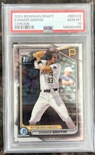 2024 BOWMAN DRAFT CHROME KONNOR GRIFFIN 1st RC #BDC-22 PSA 10 💎