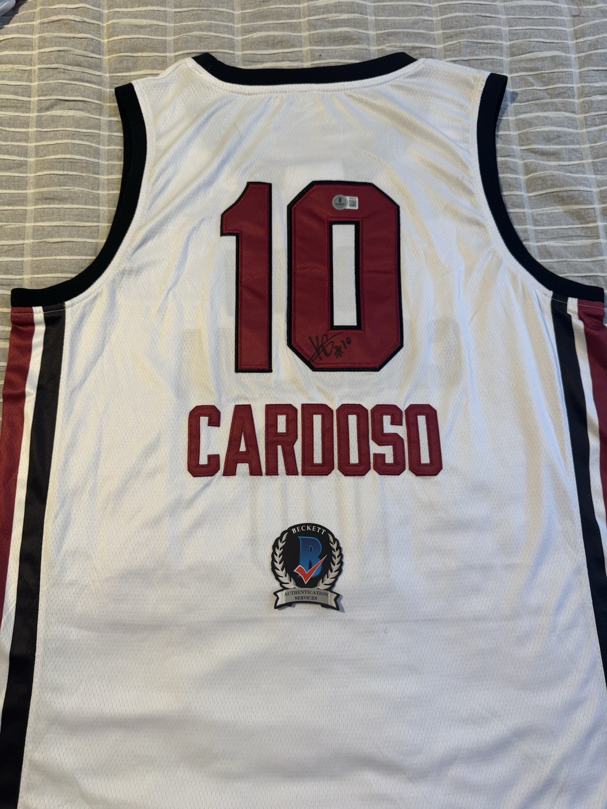 Kamilla Cardoso Signed Jersey BECKETT AUTHENTIC AUTO SOUTH CAROLINA GAMECOCKS 