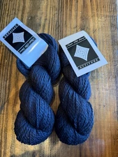 Classic Elite Yarn Attitude - Lot of 2  “Black” Cotton & Silk Yarn 101y/50g Each