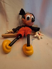 Vintage WDProductions Mickey Mouse Marionette String Puppet - Peppy Puppet