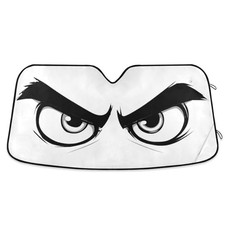 Angry Cartoon Eyes Car Windshield Sunshades Sun 55 inch  27.6 inch multi 9