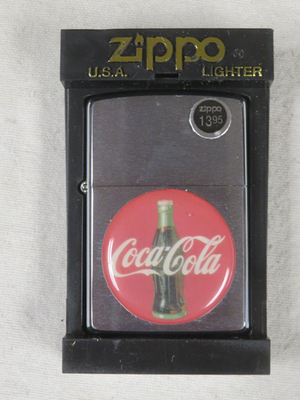 コカコーラ　Coca-Cola ビンテージ　ジッポー Vintage Zippo Lighter Coca Cola sealed NIB # 200 brushed chrome w