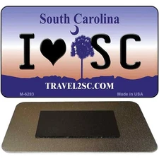 I Love South Carolina State Magnet Fridge Refrigerator Home Kitchen Decoration