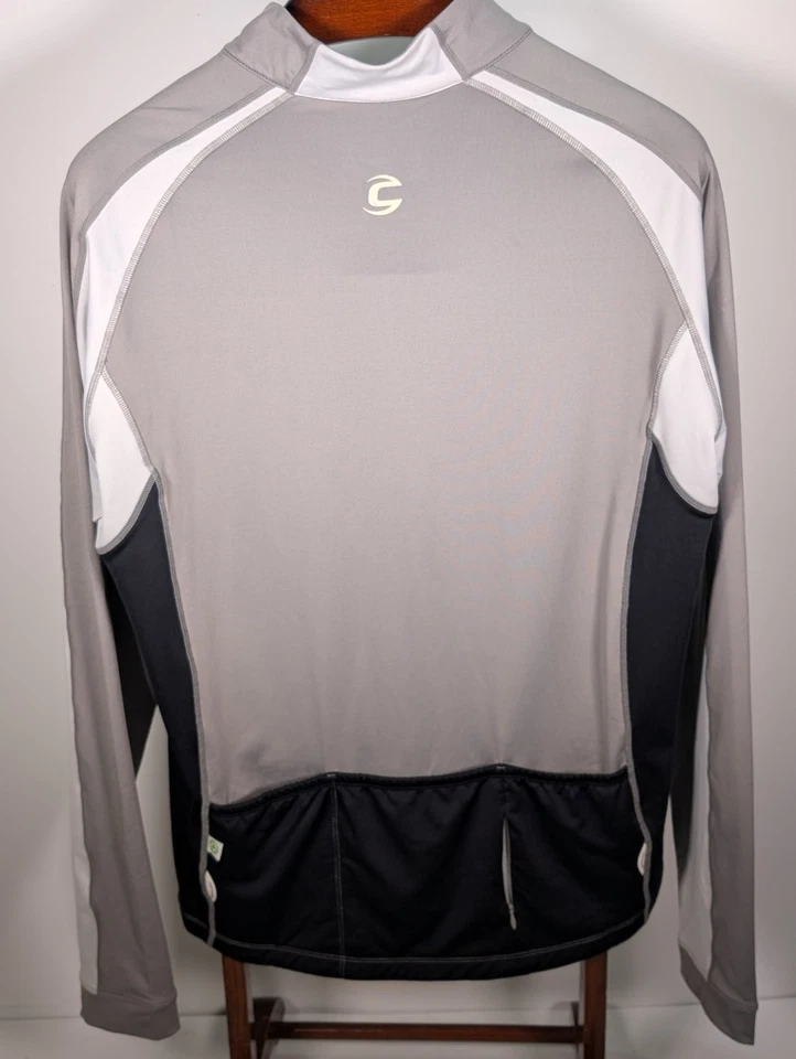 Cannondale 2XL Negro Rojo Gris Blanco Peso Pesado Ciclismo Jersey Cremallera Frontal Chaqueta Foto 4 de 4