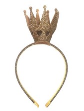 Golden Princess Headband Crown Kid or Adult Costume Accessory Individual or Whol