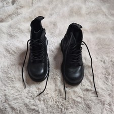 Little Girls Dr Martens Black Combat Boots Size 10 Pascal Monot AirWair