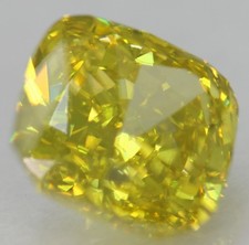 Diamante Naturale Sciolto 0.21 Carati Canary Yellow VS2 Taglio Radiant