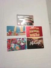 Set Of 5 McDonalds Collectible Gift Cards  New No Value 