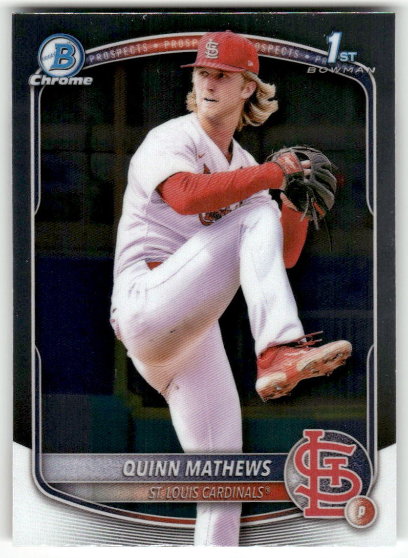 2025 Bowman #BCP-25 Quinn Mathews Chrome Prospects