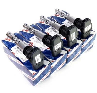 4x Bosch VW Mk4 Audi TT AWM ATW ATC AMU AWP 1.8T Ignition Coils Coil Set