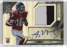 2015 Panini Spectra Rookie Patch Auto 49/99 Justin Hardy #192 Patch Auto nd3