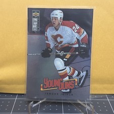 1996-97 Upper Deck UD Young Guns YG Jarome Iginla Rookie Card RC #349 Flames (E). rookie card picture