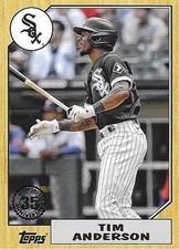 2022 Topps 1987 35th Anniversary Tim Anderson #T87-11 Chicago White Sox