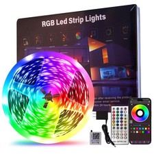 100 FT LED Lights For Bedroom  With 44 Key Infrared Remote Control And Bluetoo...