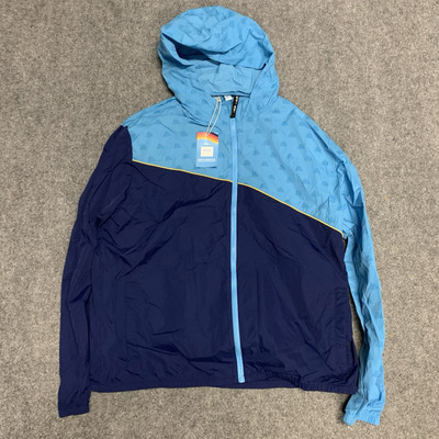 #ad Aldi Gear 2024 Unisex Hooded Red Windbreaker Jacket Size L Large NWT $18.66