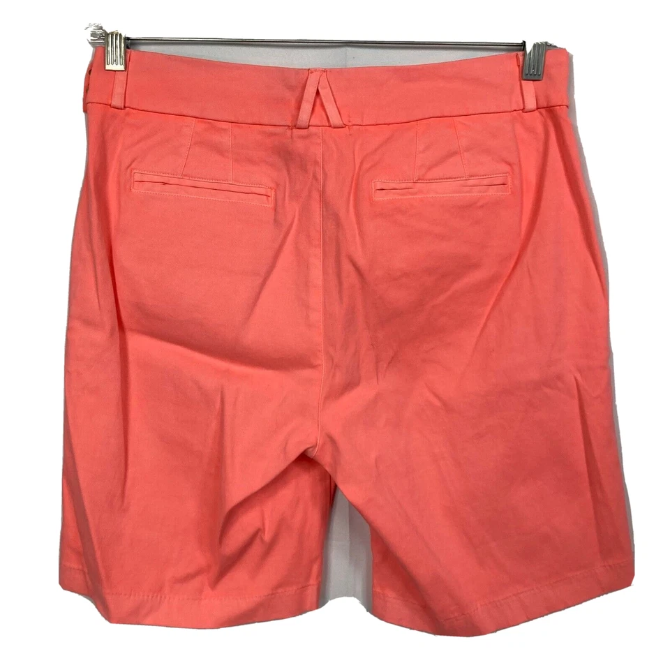 Pantalones Cortos Fresh Produce Para Mujer Talla 10 Rosa Algodón Elástico Sarga Bermudas Cremallera Lateral Foto 3 de 4