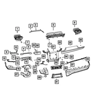 Genuine Mopar Trim Ring 6VX73WS3AA