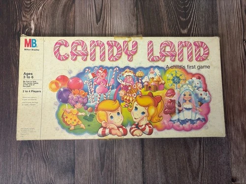 Vintage 1984 Candy Land Board Game Milton Bradley Family Classic~Missing Piece