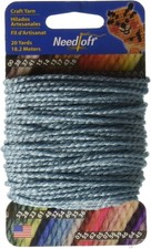 Needloft Plastic Canvas Yarn, 20 yards - Sail Blue