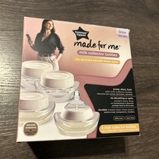 Tommee Tippee Made for Me Milk Collector Bottles For In Bra Wearable Pump 4 Pack