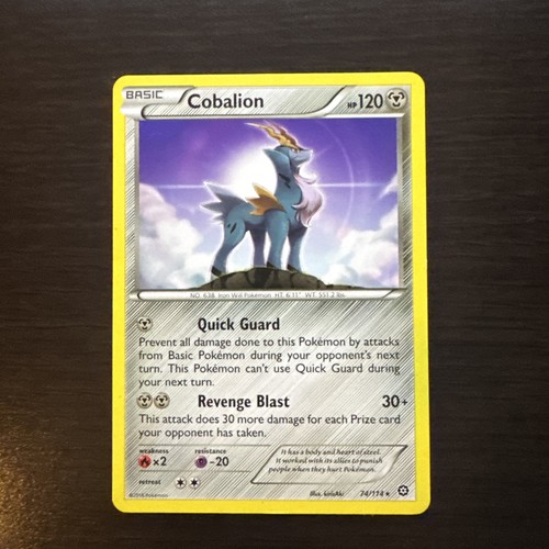 Cobalion 74/114 Rare Steam Siege Pokemon NM/LP