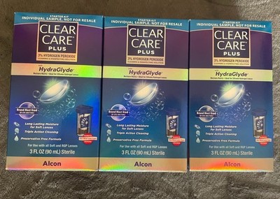 (24) Clear Care Plus Contact Lens Cleaning Solution with HydraGlyde Exp 10/31/27