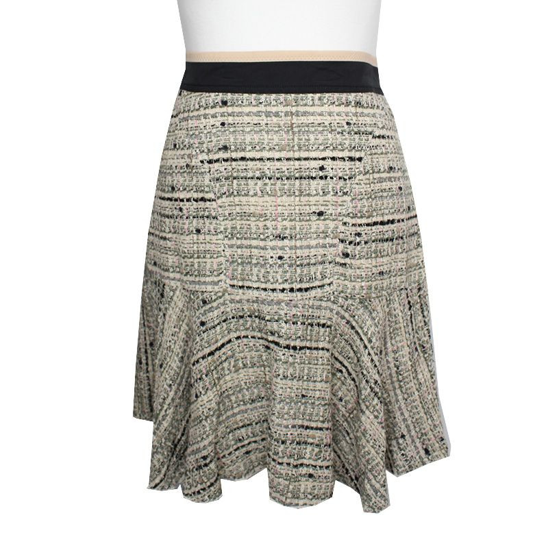 21 N21 Tweed Yoke Mini Skirt 44 101289548