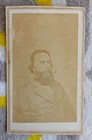 Confederate CDV-General James Longstreet-MEMPHIS TENNESSEE GALLERY-1863 Portrait