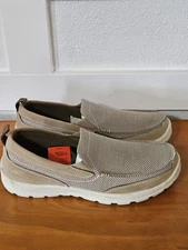NEW Deer Stags Men's Memory Foam Slip On Shoes Oxfords Khaki Size 10 M