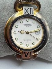 Ladies Catamaran Club 6282 Swiss Two Tone Quartz Date Watch New Battery