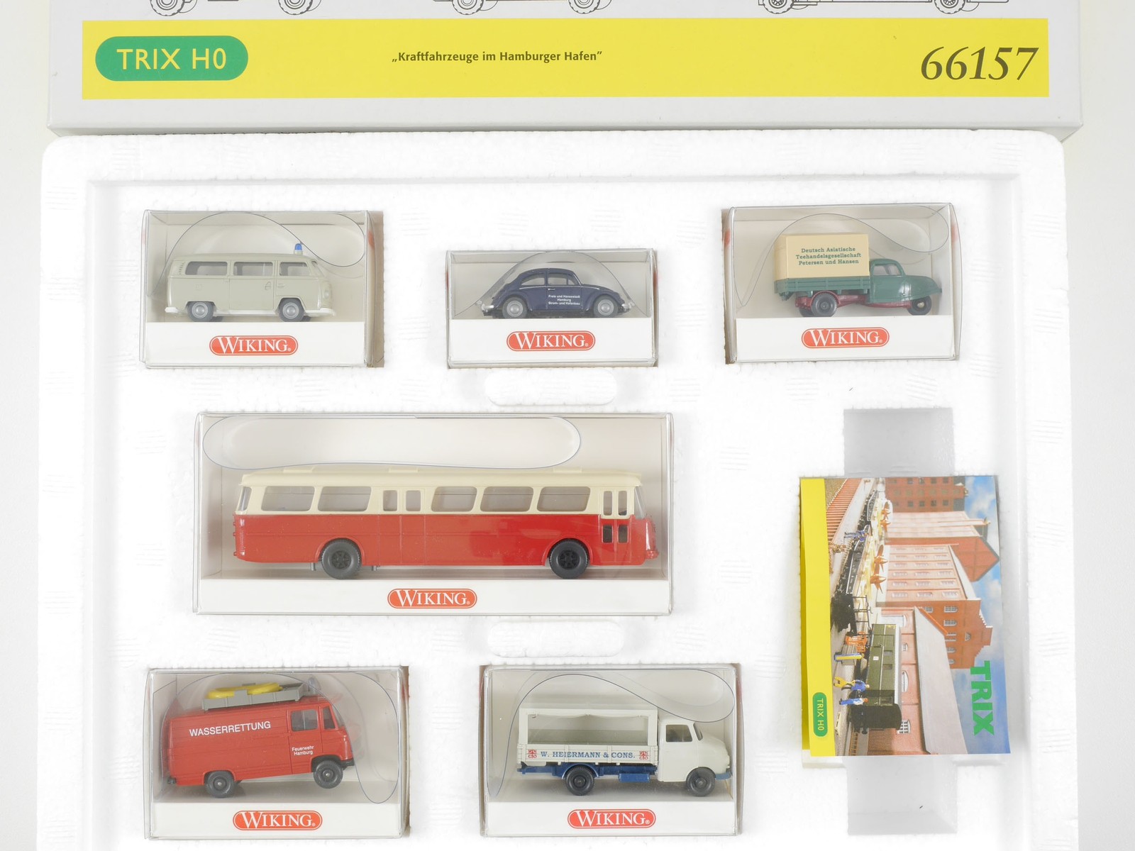 Trix 66157 Wiking Kraftfahrzeuge im Hamburger Hafen 1:87 wie NEU! OVP 1705-13-96