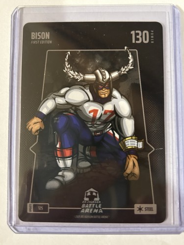 2025 Bo Jackson Battle Arena Bison #5 Base 1st Edition Steel Josh Allen