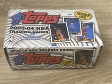 2003-04 Topps Basketball Sealed Complete Set LeBron Wade Bosh Carmelo RC Sealed