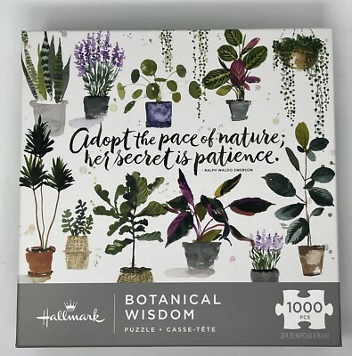 Hallmark Jigsaw Puzzle Botanical Wisdom 1000 PC New 24x30 in Plants