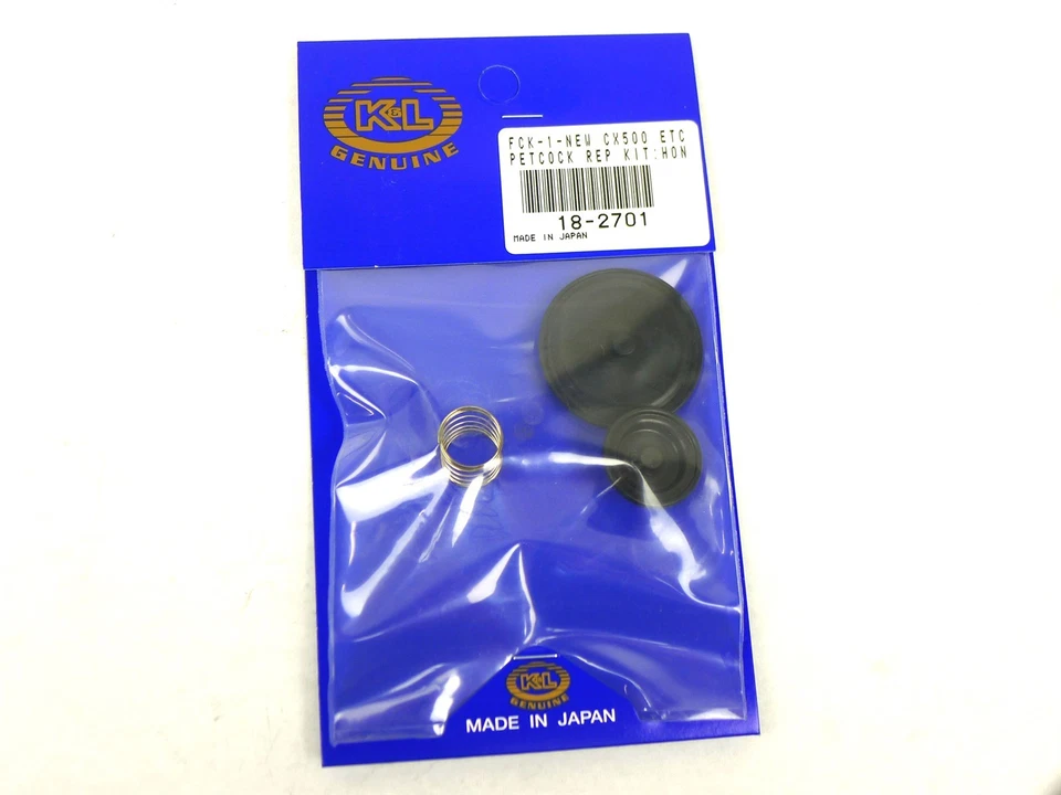K&L Fuel Petcock Repair Kit Shutoff Valve Honda CX500C Custom CX500D CX650C - Image 2 of 2