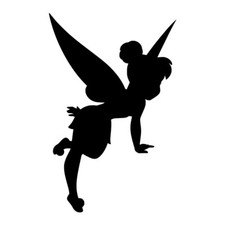Tinkerbell Silhouette Vinyl Decal Sticker Art Wall Home Various Colours