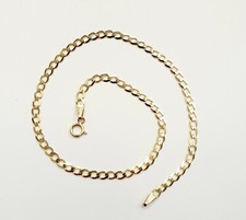 Anklet 9ct Gold Solid Curb Link  Fully Hallmarked Ankle Bracelet