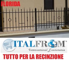 PANNELLO STANDARD RECINZIONE MODULARE PARAPETTO RINGHIERA FERRO BATTUTO ZINCATO