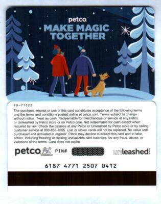 PETCO Make Magic Together 2020 Gift Card ( $0 )