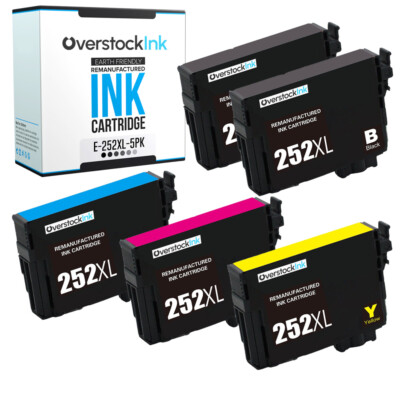 5PK Compatible OSI 252XL Combo Pack Ink for Epson Workforce WF-7710DWF WF-7720